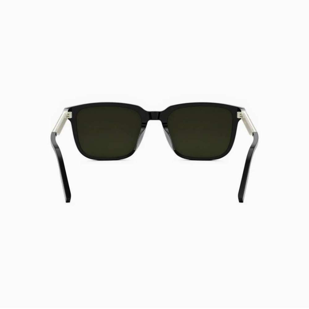 【輕鬆購精品百貨】✨免運✨DIOR 方框水晶銀色飾面刻印文字拼色鏡腳太陽眼鏡 DIORTAG SU 10C0-細節圖5