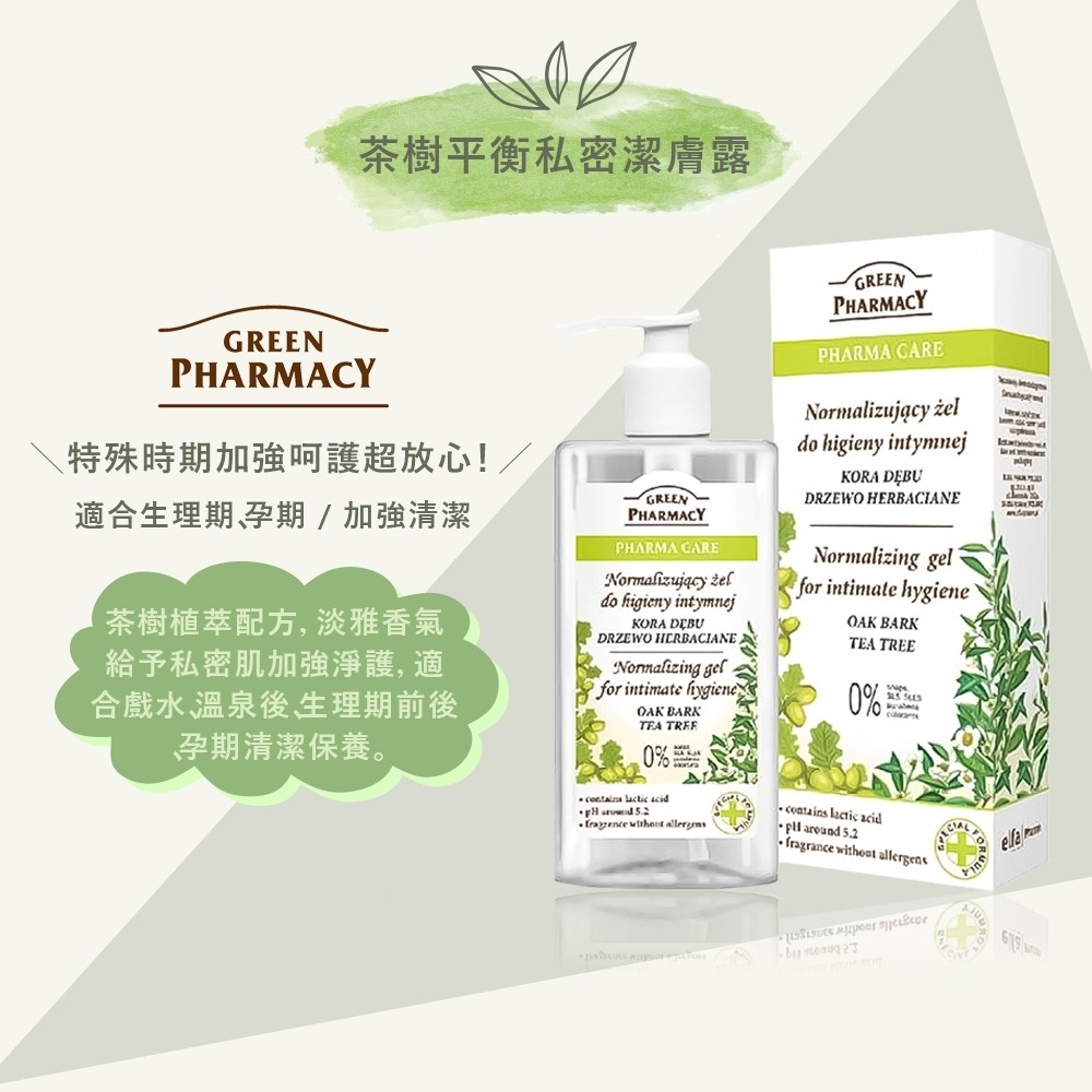 【輕鬆購精品百貨】Green Pharmacy 草本私密潔膚露300ml-細節圖2