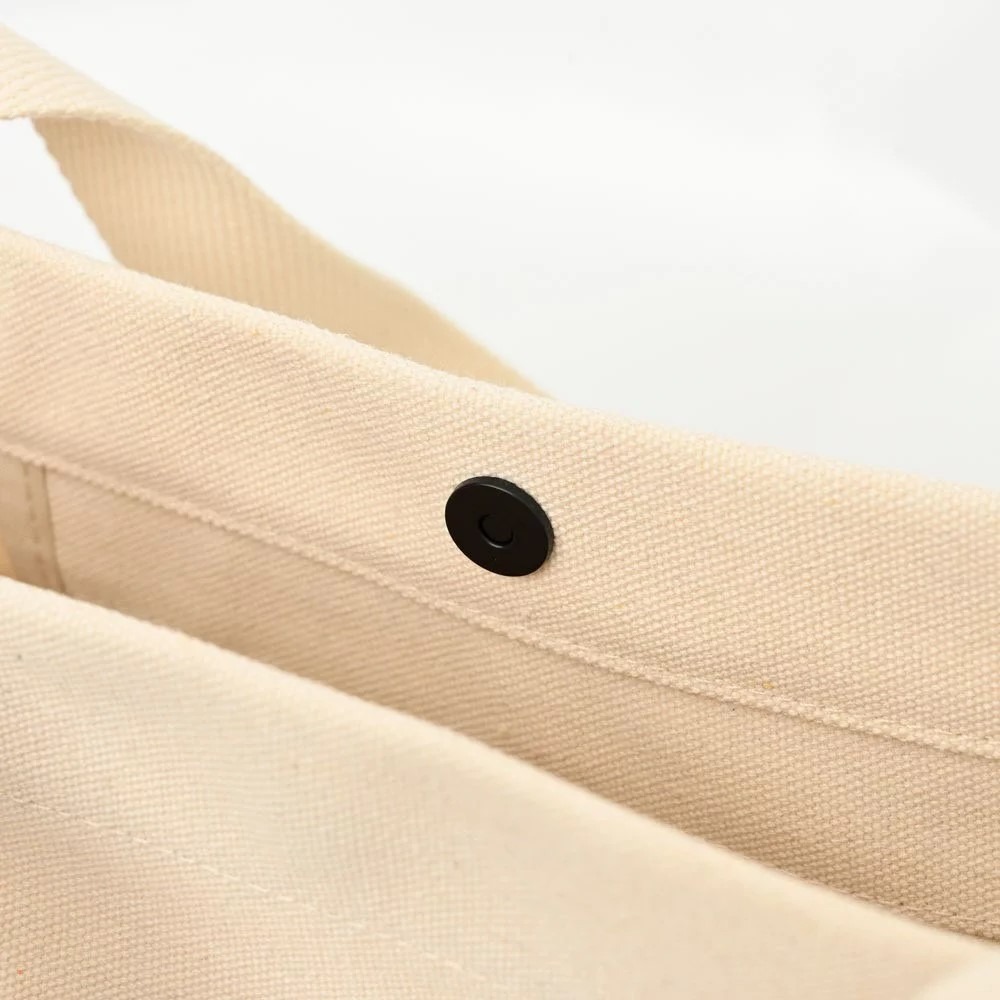 【輕鬆購精品百貨】KANGOL 草寫帆布托特包 米白色-細節圖3