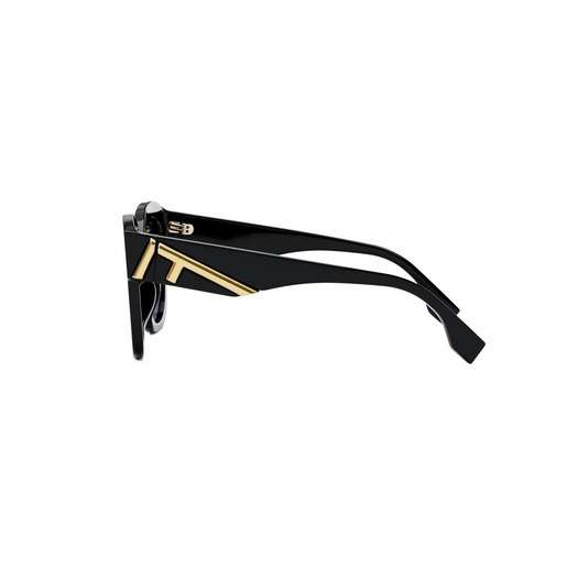 【輕鬆購精品百貨】✨免運✨FENDI 金色大F 膠框太陽眼鏡 FE 40098F 6501W-細節圖3