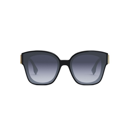 【輕鬆購精品百貨】FENDI 金色大F 膠框漸層鏡片太陽眼鏡 FE 40098F 6501W-細節圖2