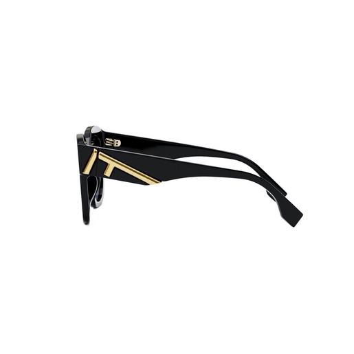 【輕鬆購精品百貨】FENDI 金色大F 膠框漸層鏡片太陽眼鏡 FE 40098F 6501W-細節圖3