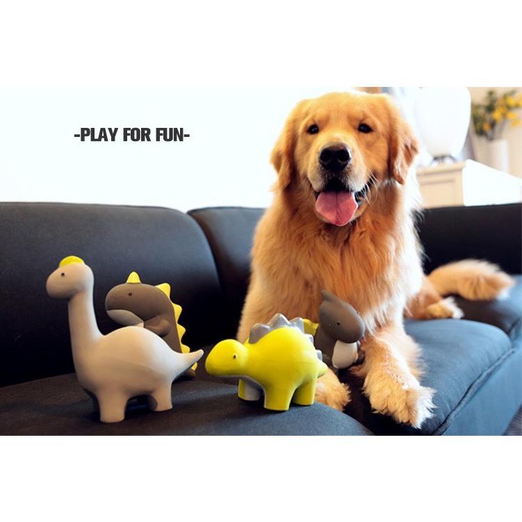 現貨 寵物玩具 Qmonster模型玩具恐龍玩具狗狗發聲玩具耐咬恐龍家族系列耐玩中大型犬-細節圖5