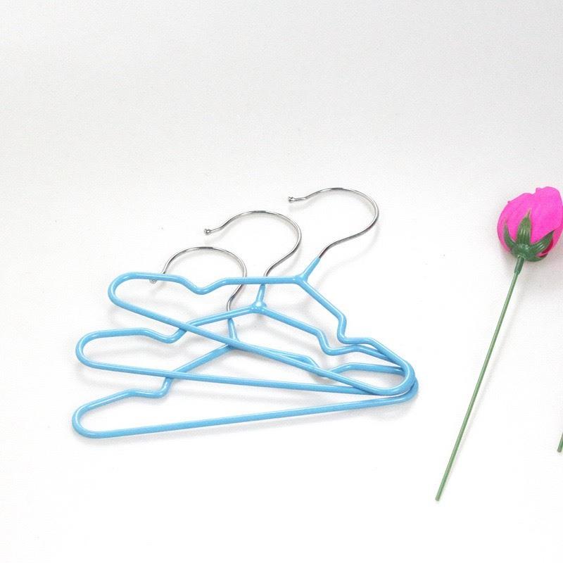 現貨 ˙ 寵物衣架兒童衣架防滑衣架貓咪狗狗金屬衣架小型衣架鐵製衣架繽紛多色衣架 3入組-細節圖4