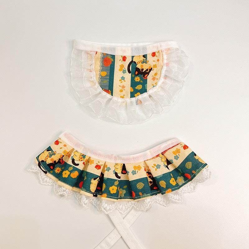 現貨 新款 寵物領巾口水巾貓咪狗狗圍脖頸部裝飾小花小動物可愛領巾-細節圖2