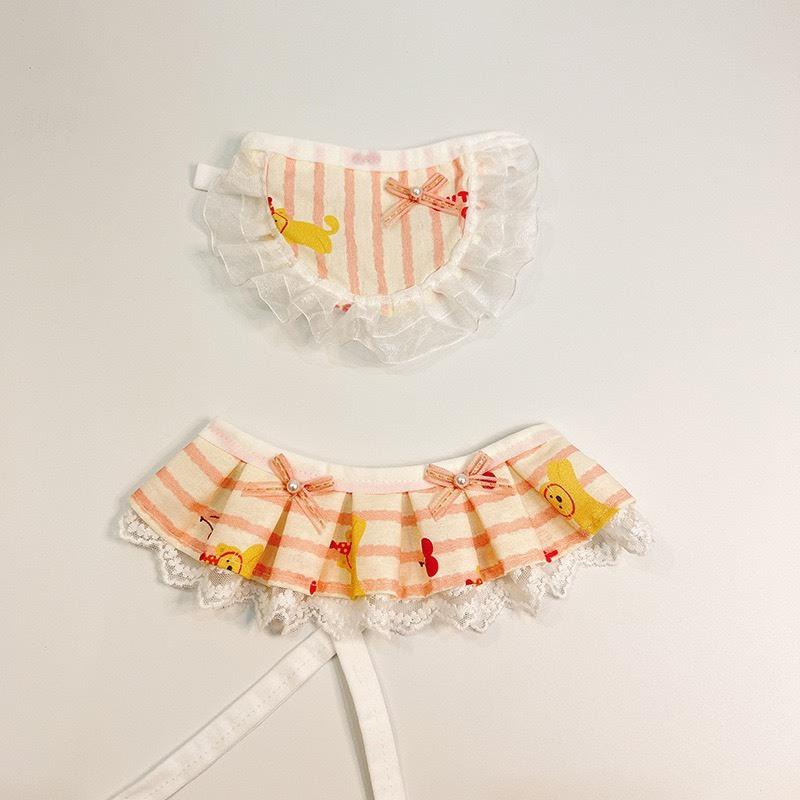 現貨 新款 寵物領巾口水巾貓咪狗狗圍脖頸部裝飾小花小動物可愛領巾-細節圖3