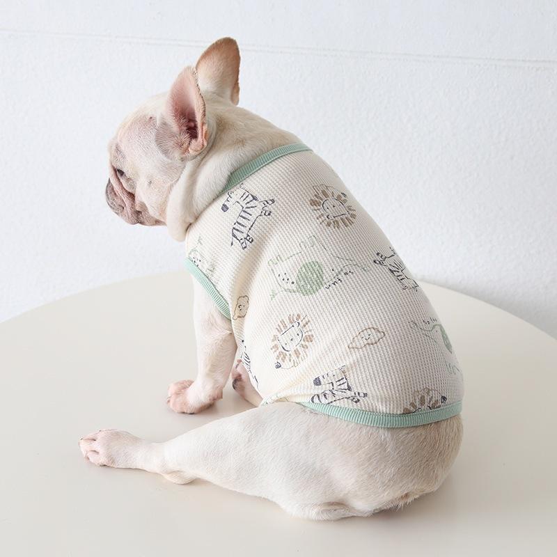Pet style 法鬥弹力棉卡通背心 胖狗狗衣服 英鬥 巴哥 柯基 鬥牛 加菲猫 寵物服飾 寵物衣服 小狗衣服-細節圖4