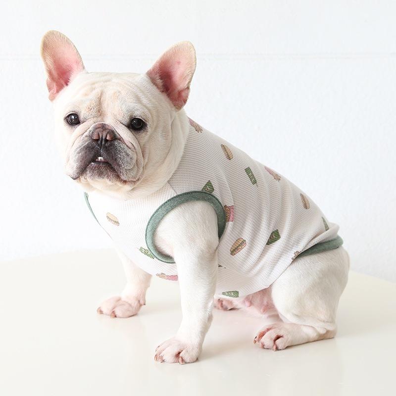 Pet style 法鬥弹力棉卡通背心 胖狗狗衣服 英鬥 巴哥 柯基 鬥牛 加菲猫 寵物服飾 寵物衣服 小狗衣服-細節圖5