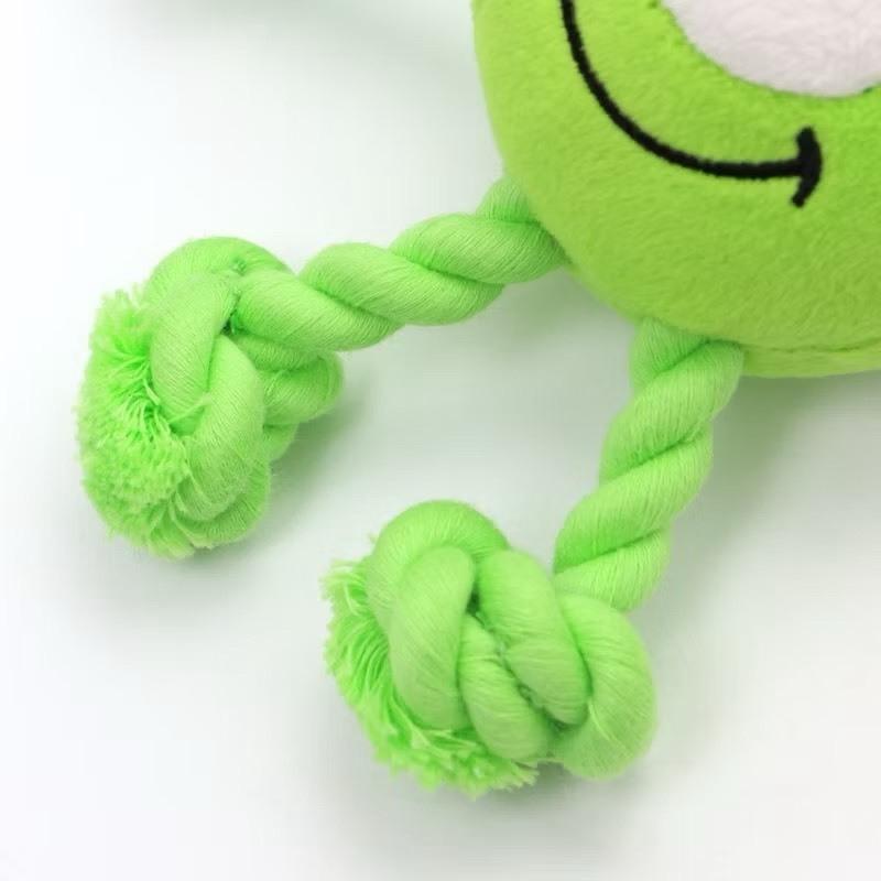 現貨 [ PET PARADISE ] 正版日本連線商品玩具總動員大眼怪麥克華斯基繩結BB叫玩具中小型犬玩具拉扯拔河玩具-細節圖4