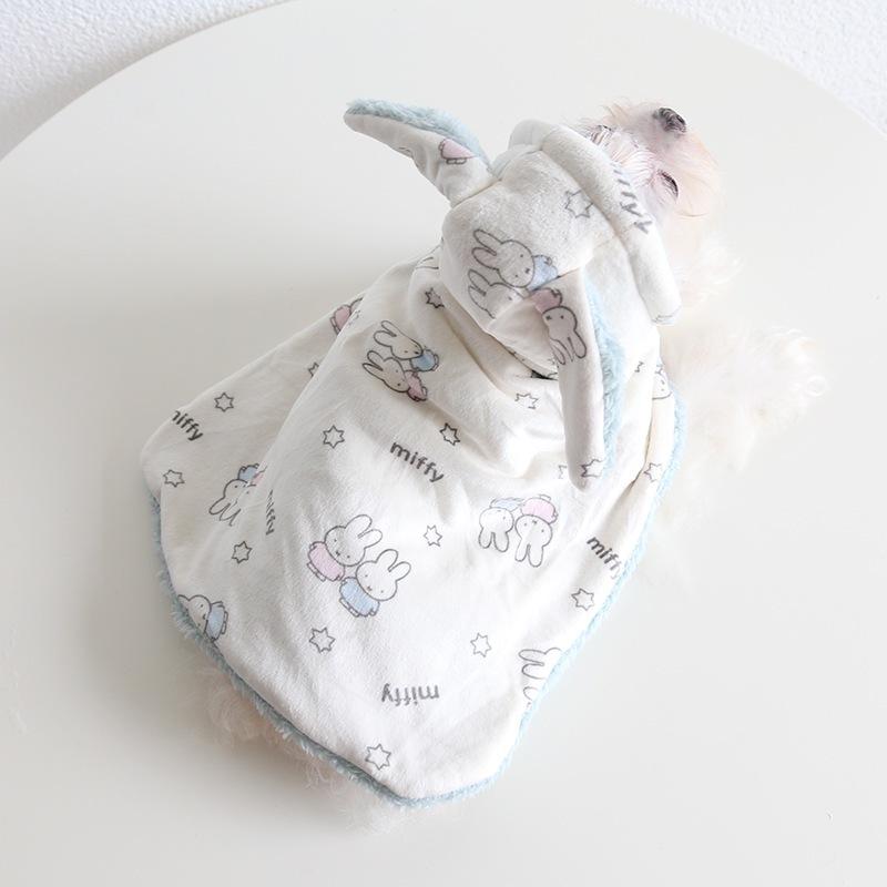 #現貨免運 Petstyle 披風睡袍 斗篷 保暖 秋冬加厚 寵物衣服 家居服 寵物配件-細節圖4