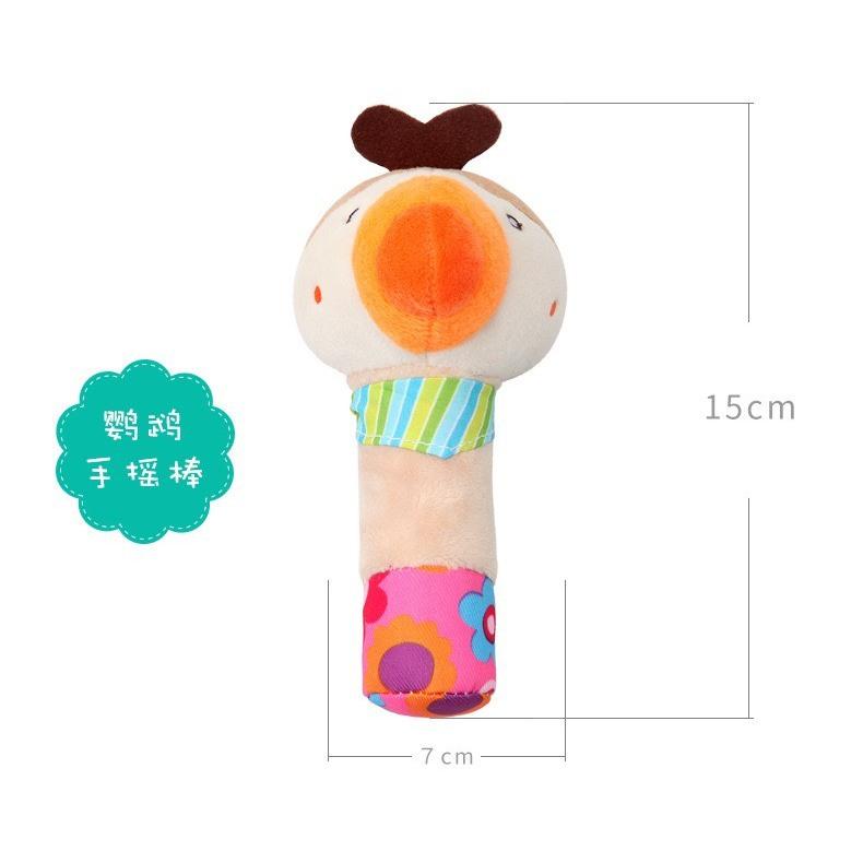 現貨 可愛動物手搖鈴玩具 毛絨公仔玩具 寵物玩具 嬰兒玩具 安撫陪伴玩具 中小型犬玩具-細節圖8