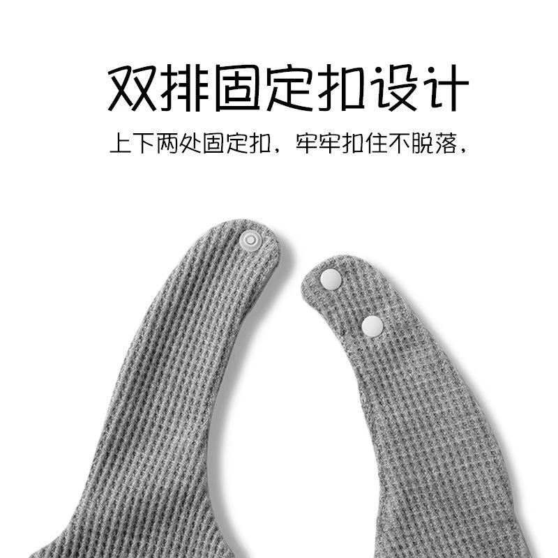 寵物圍兜韓版 狗狗口水巾 纯棉 纯色双面 寶寶防吐奶巾加厚 INS風 #現貨-細節圖3