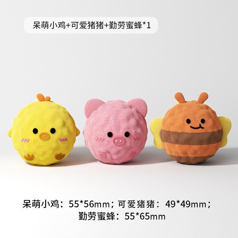 現貨 寵物玩具小型犬玩具毛絨刺球玩具 寵物磨牙啃咬發聲玩具可愛動物造型彈力球玩具-細節圖5