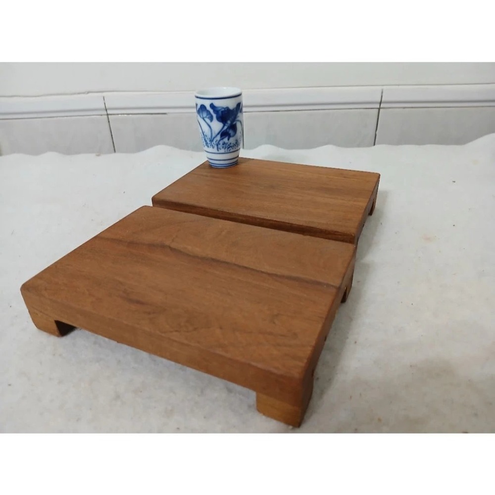 (枂木坊)紫檀木底座.舊料有釘子痕跡.自家工廠製作.歐斯蒙護木油-長11公分、16公分、22公分、30公分、40公分-細節圖4