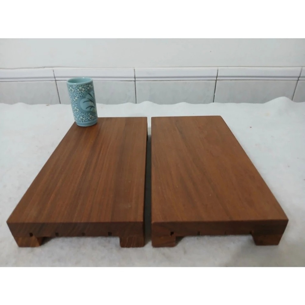 (枂木坊)紫檀木底座.舊料有釘子痕跡.自家工廠製作.歐斯蒙護木油-長11公分、16公分、22公分、30公分、40公分-細節圖6