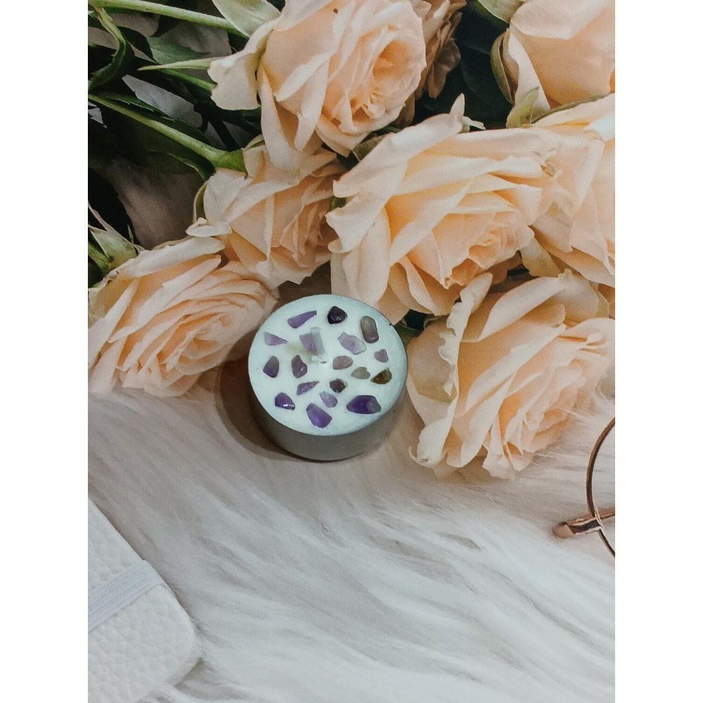 🔮水晶香氛蠟燭 能量蠟燭 許願蠟燭 魔法蠟燭 淨化/戀愛/財運/智慧/勇氣/桃花/靈性/-規格圖6