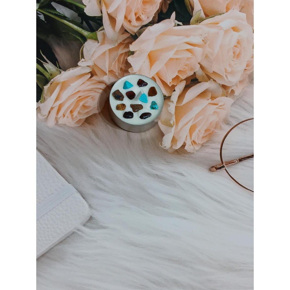 🔮<新品上市>十二星座水晶蠟燭 能量蠟燭 許願蠟燭 魔法蠟燭-規格圖3