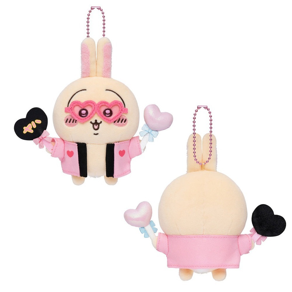 現貨-日本 吉伊卡哇 應援兔 水汪汪兔 壞笑吉伊 娃娃吊飾 Chiikawa 小可愛 兔兔 烏薩奇-細節圖4
