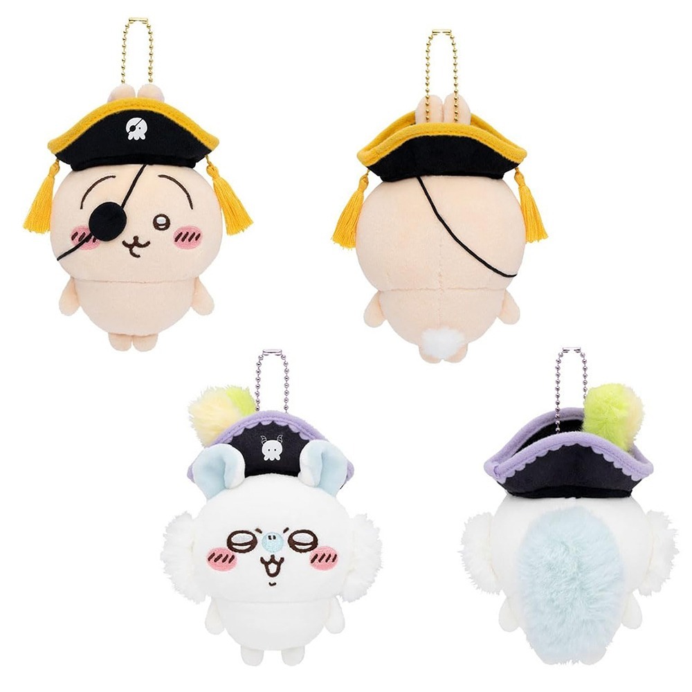 現貨-日本 吉伊卡哇海盜系列 娃娃吊飾 台場冒險王 Chiikawa 小可愛 小八貓 兔兔-細節圖4