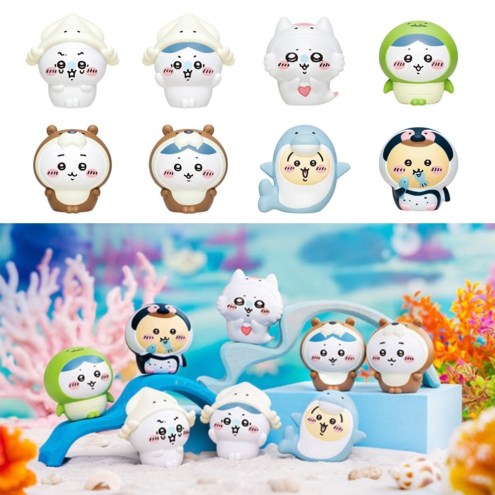 現貨-日本 吉伊卡哇海洋系列 娃娃吊飾 軟膠公仔 手指玩偶盲盒 Chiikawa 小可愛 小八貓 兔兔 小桃-細節圖8