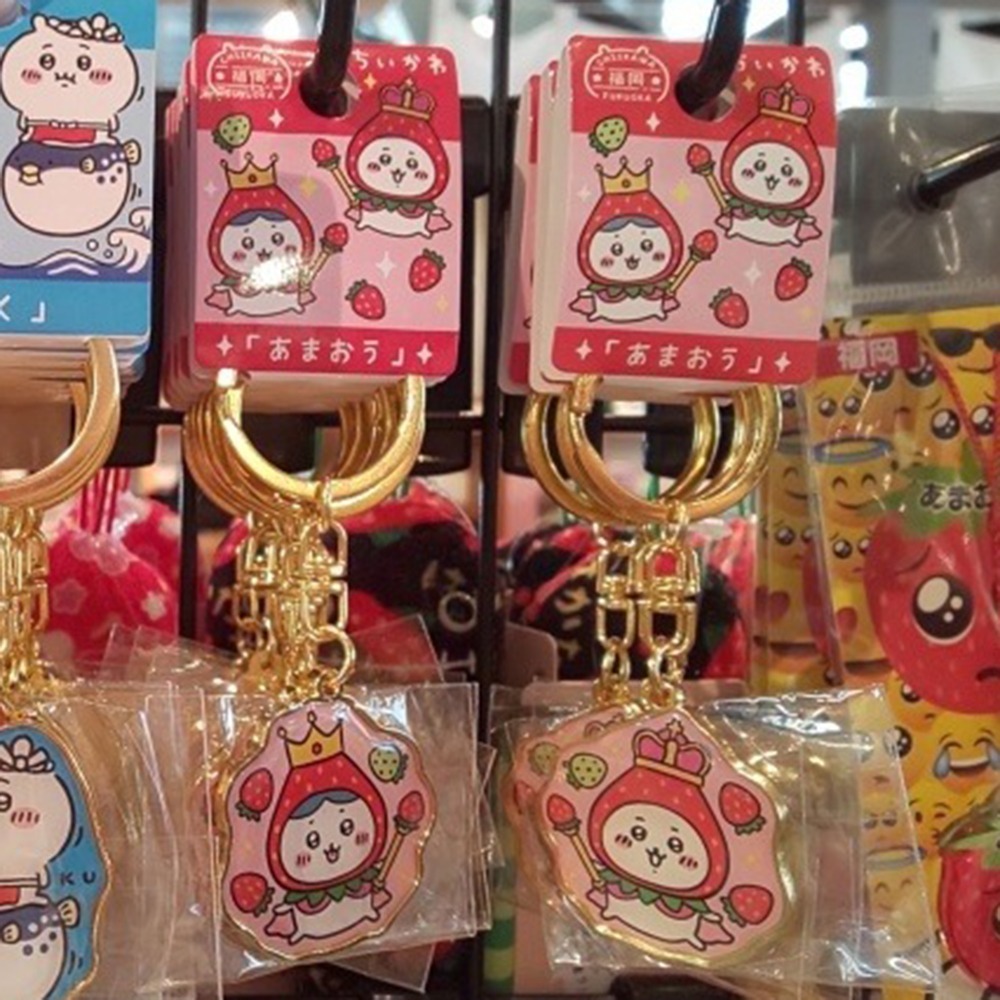 現貨-日本 吉伊卡哇地方限定吊飾 大湧谷 黑蛋 福岡 甘王草莓 溫泉 Chiikawa 小可愛 小八貓 兔兔-細節圖8