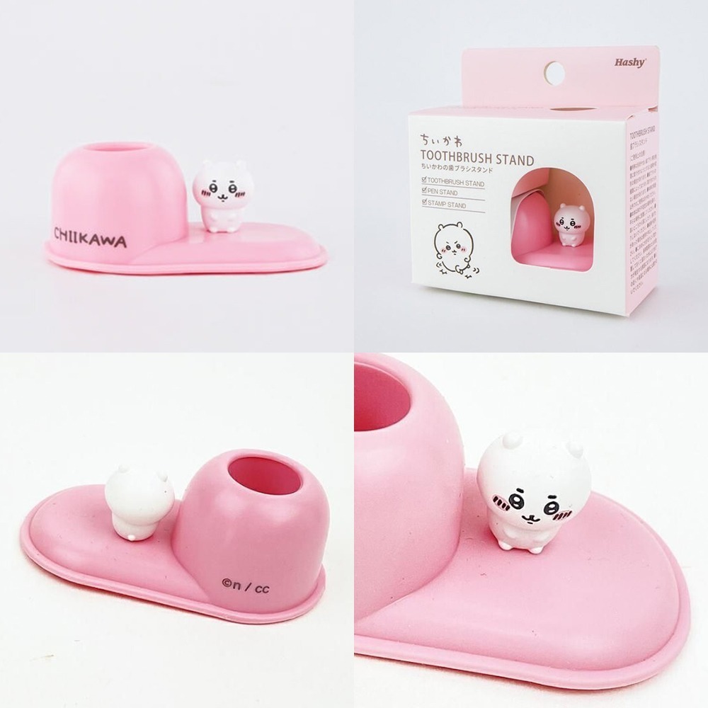 現貨- 日本Hashy 吉伊卡哇 漱口杯杯架套組 牙刷架 Chiikawa 小可愛 小八 兔兔 烏薩奇 杯架 浴室用品-細節圖5