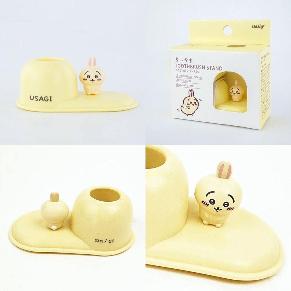 現貨- 日本Hashy 吉伊卡哇 漱口杯杯架套組 牙刷架 Chiikawa 小可愛 小八 兔兔 烏薩奇 杯架 浴室用品-細節圖7