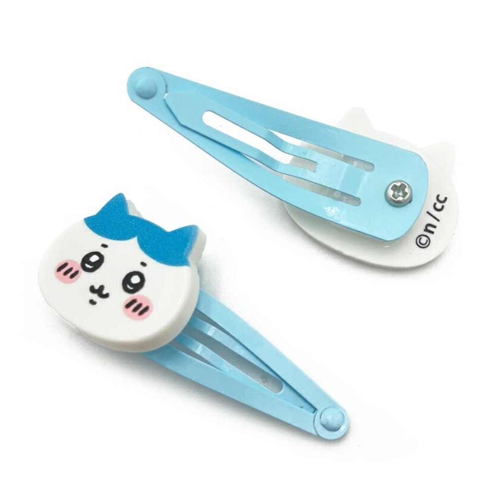 現貨- 日本粧美堂 吉伊卡哇小髮夾2入 瀏海夾 造型髮夾 劈啪夾 髮飾 Chiikawa 小可愛 小八貓 兔子 日本製-細節圖8