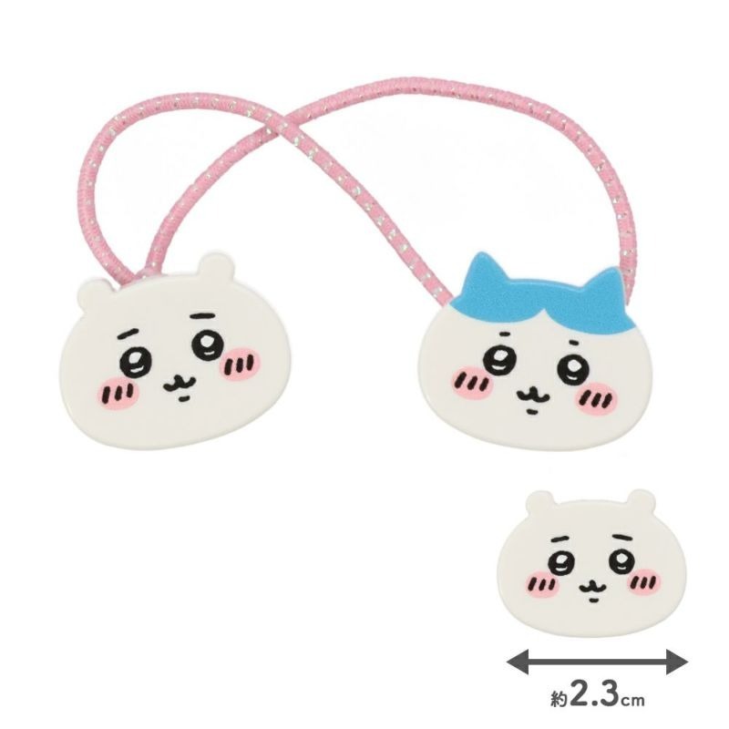 現貨- 日本粧美堂 吉伊卡哇髮圈 髮束 髮飾 Chiikawa 小可愛 小八貓 烏薩奇 小桃 日本製-細節圖3