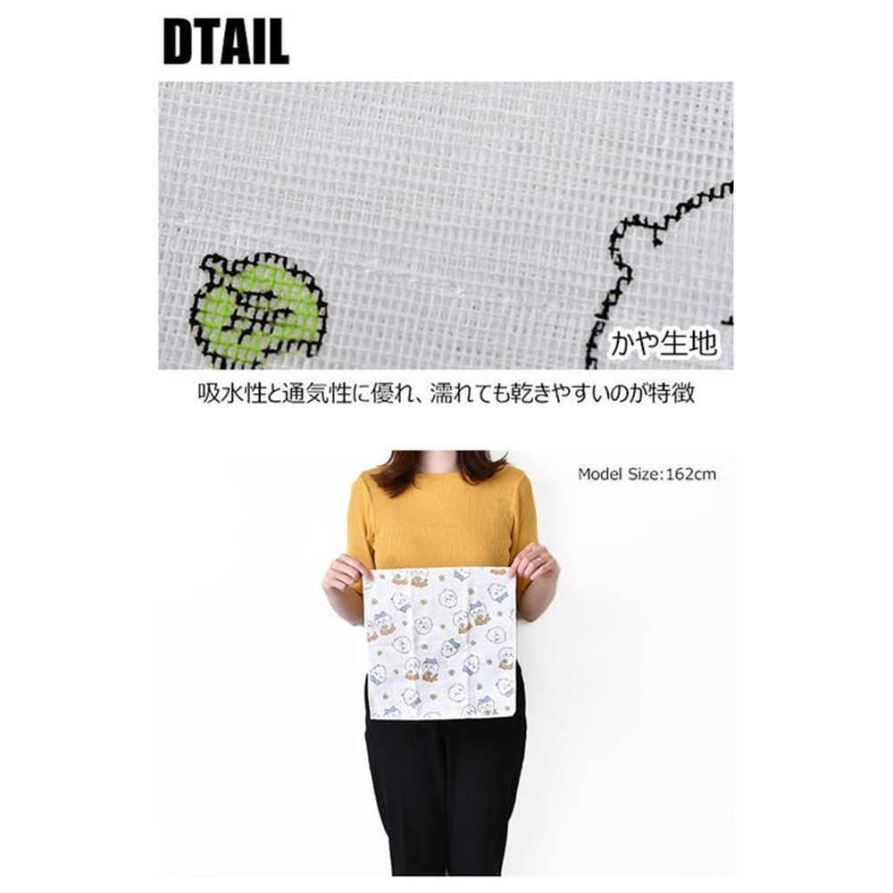 現貨- 日本Skater 吉伊卡哇家事巾3入 棉紗抹布 抹布 布巾 洗碗巾 Chiikawa 小可愛 小八貓 兔子-細節圖9