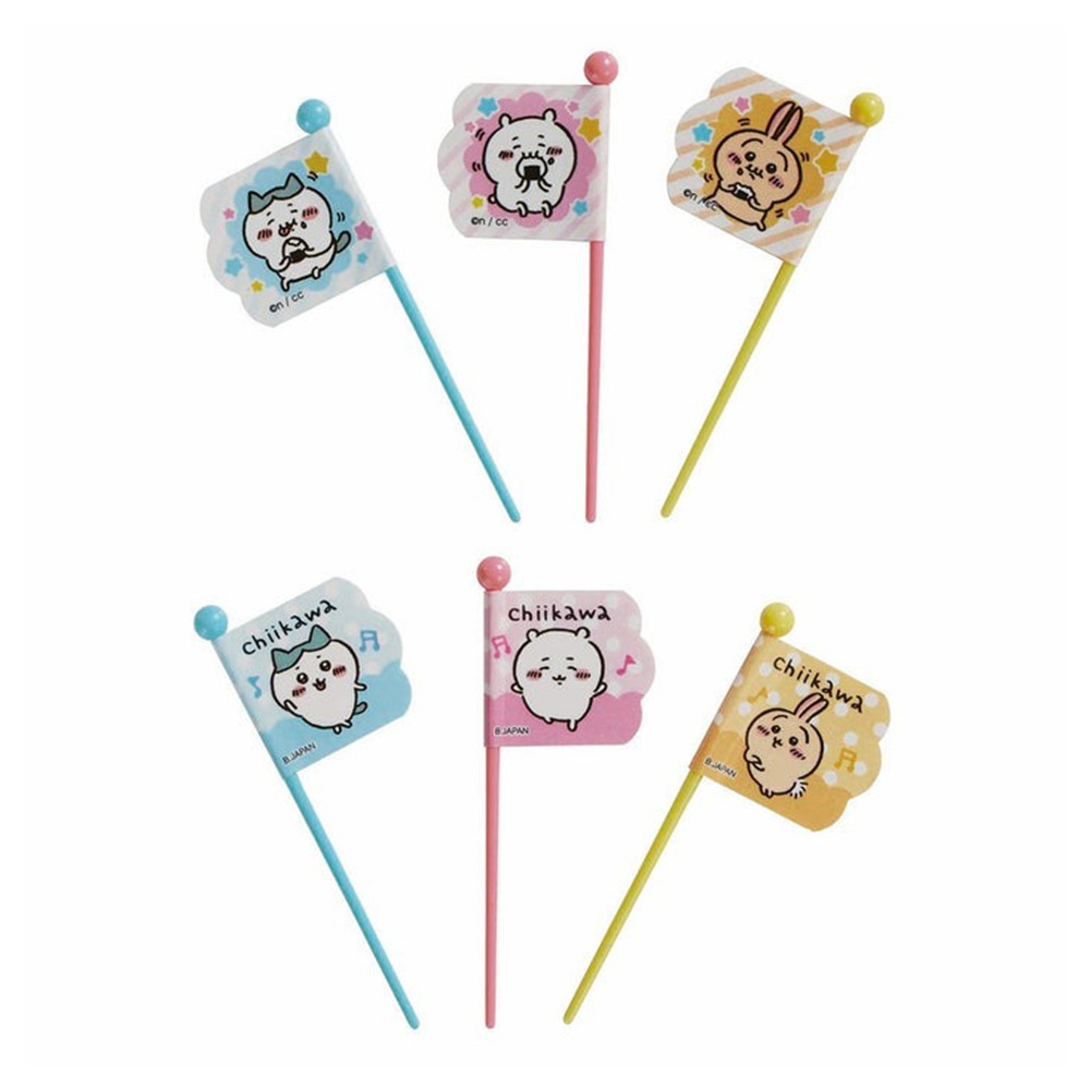 現貨-日本 吉伊卡哇食物裝飾叉 水果叉 點心叉 便當裝飾 Chiikawa 小可愛 小八貓 兔兔 烏薩奇-細節圖6