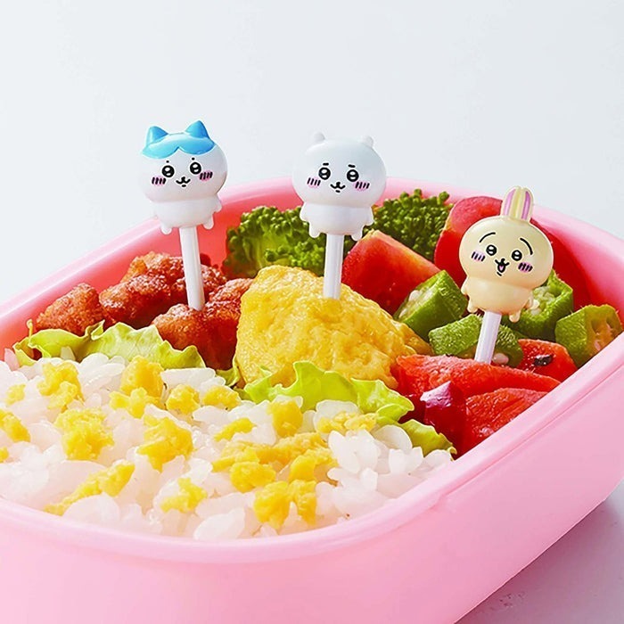 現貨-日本 吉伊卡哇食物裝飾叉 水果叉 點心叉 便當裝飾 Chiikawa 小可愛 小八貓 兔兔 烏薩奇-細節圖4