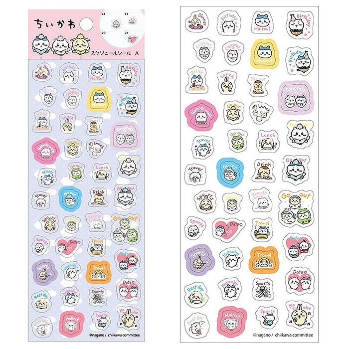 現貨- 日本 吉伊卡哇透明貼紙 貼紙 手帳貼紙 Chiikawa 小可愛 小八貓 兔兔 烏薩奇 日本文具 日本製-細節圖2
