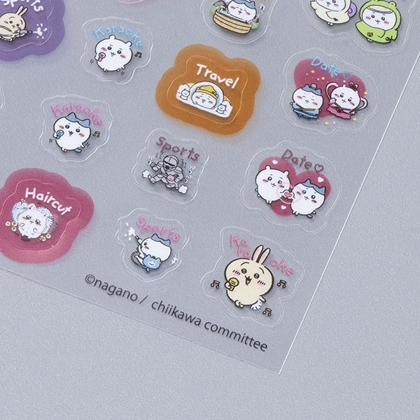 現貨- 日本 吉伊卡哇透明貼紙 貼紙 手帳貼紙 Chiikawa 小可愛 小八貓 兔兔 烏薩奇 日本文具 日本製-細節圖3