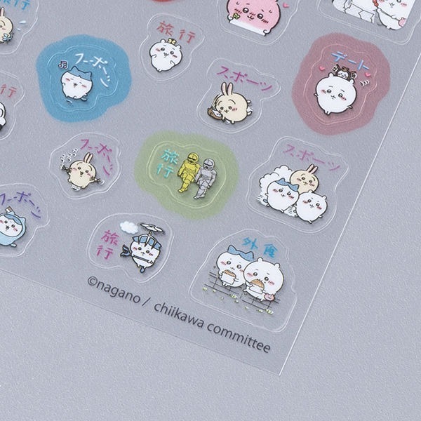 現貨- 日本 吉伊卡哇透明貼紙 貼紙 手帳貼紙 Chiikawa 小可愛 小八貓 兔兔 烏薩奇 日本文具 日本製-細節圖5