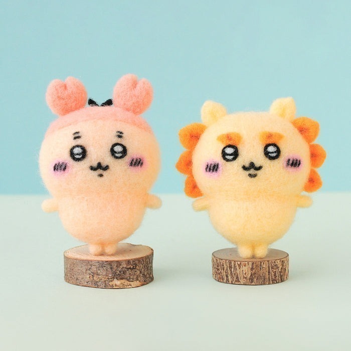 現貨-日本 吉伊卡哇羊毛氈材料包 diy手作 Chiikawa 小可愛 小八貓 兔兔 小桃 栗子 獅薩 日本製-細節圖8