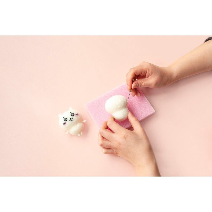 現貨-日本 吉伊卡哇羊毛氈材料包 diy手作 Chiikawa 小可愛 小八貓 兔兔 小桃 栗子 獅薩 日本製-細節圖9