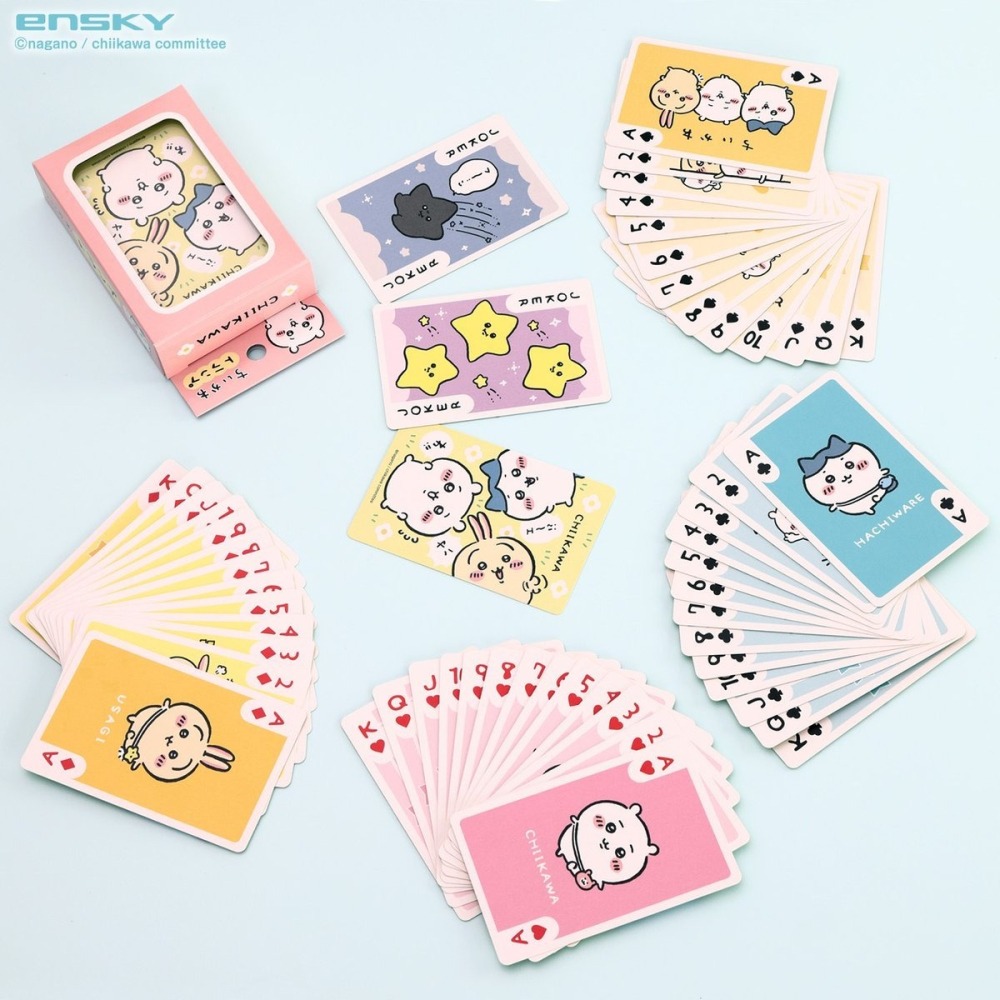 現貨-日本 吉伊卡哇撲克牌 Chiikawa 小可愛 兔兔 烏薩奇 小桃 栗子饅頭 日本製-細節圖5