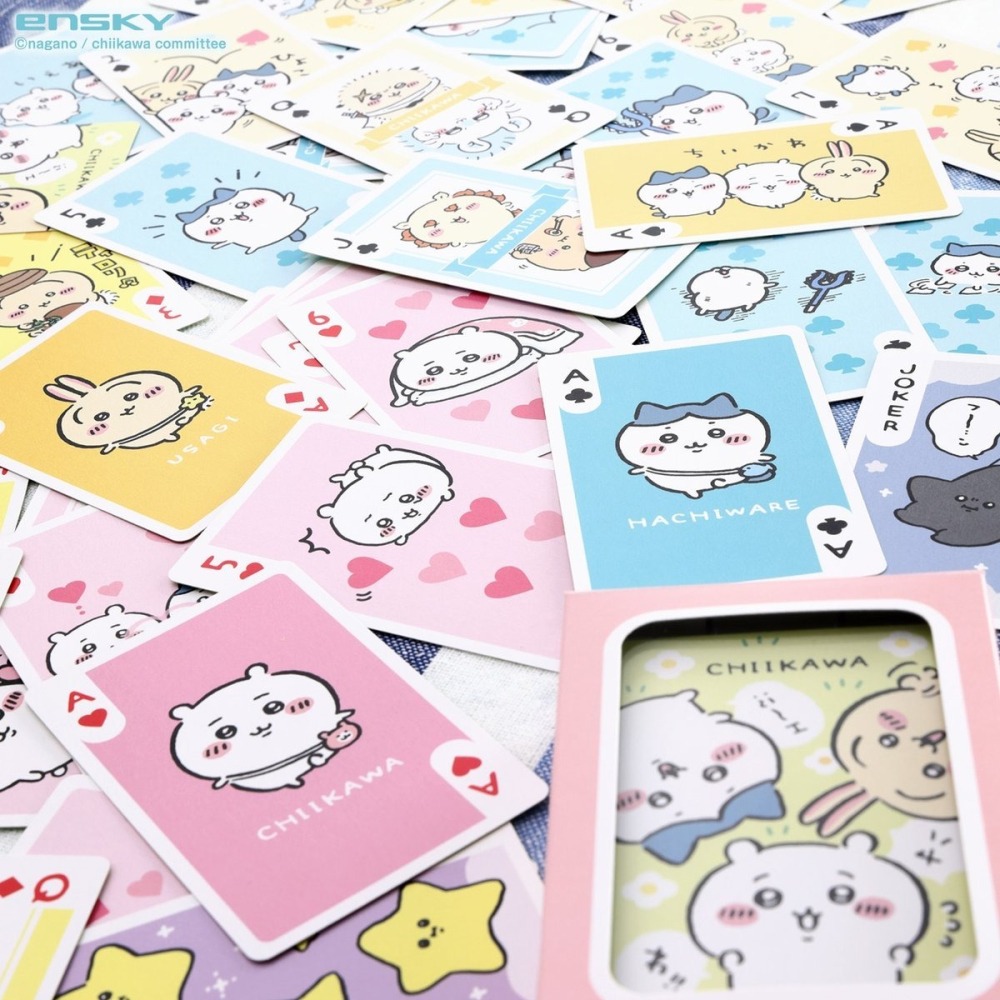 現貨-日本 吉伊卡哇撲克牌 Chiikawa 小可愛 兔兔 烏薩奇 小桃 栗子饅頭 日本製-細節圖6