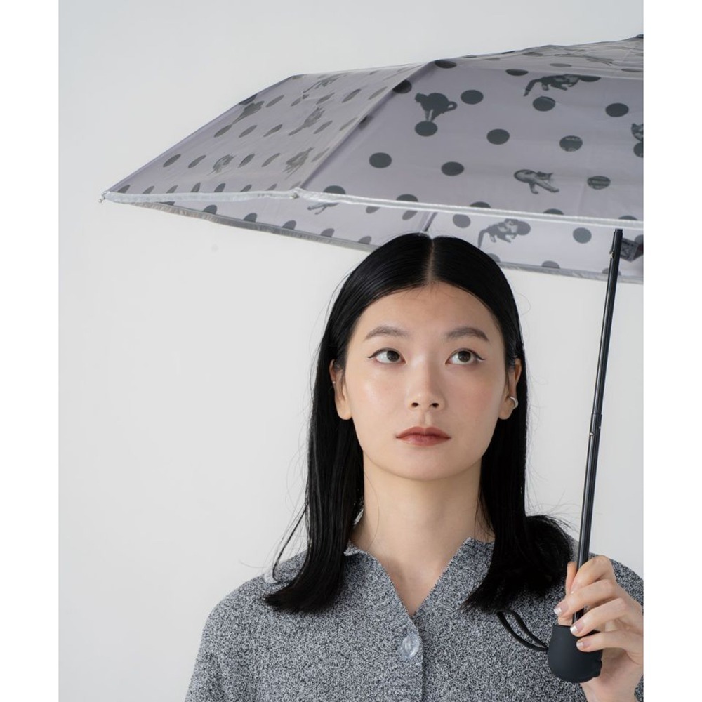 現貨- 日本 Wpc. x 沖昌之 貓咪點點肉球摺疊傘 肉球傘柄 雨傘 折傘 透明 雨具 防水收納套-細節圖7
