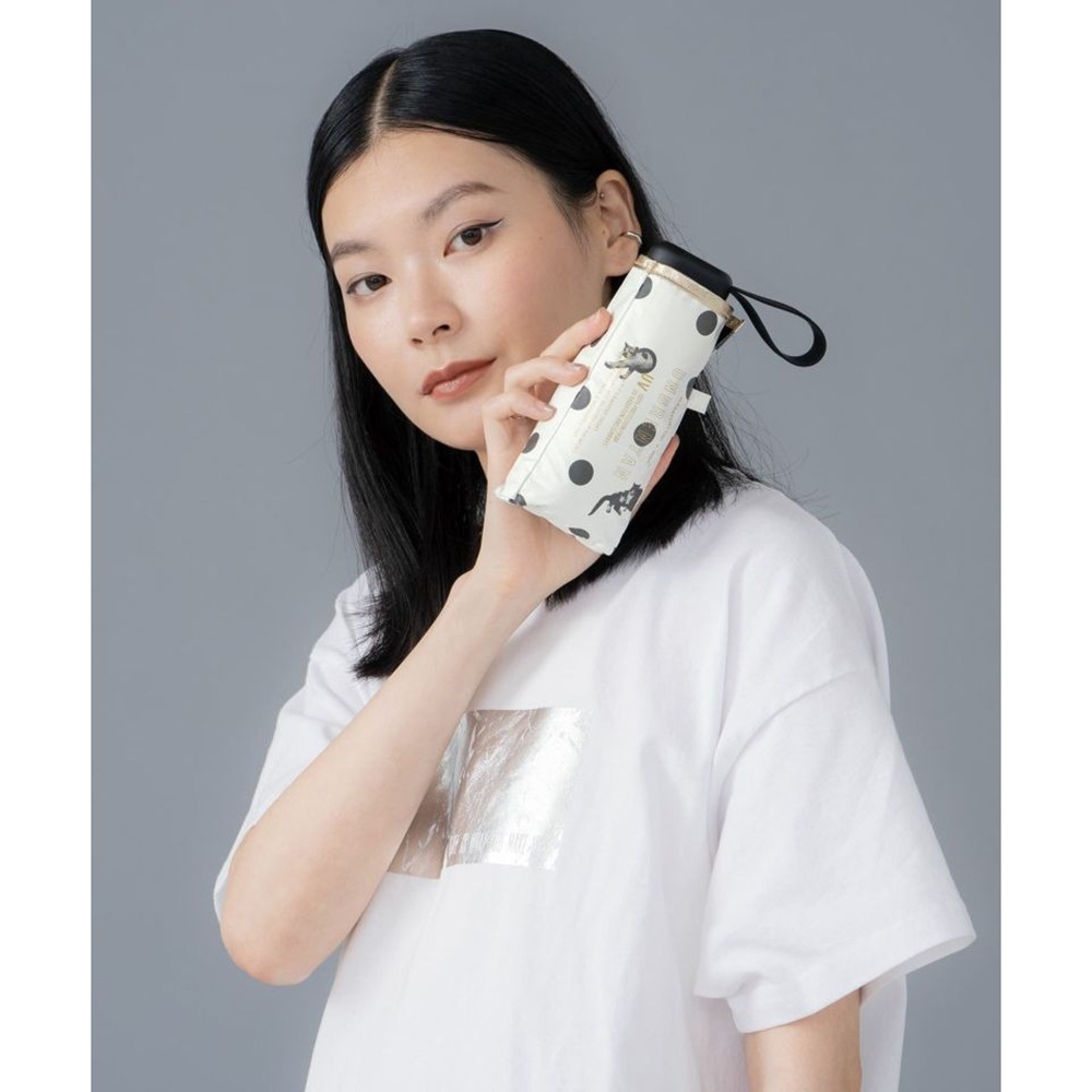 現貨- 日本 Wpc. x 沖昌之 貓咪點點遮光摺疊晴雨傘 肉球傘柄 陽傘 雨傘 折傘 抗UV 晴雨兩用 雨具-細節圖6