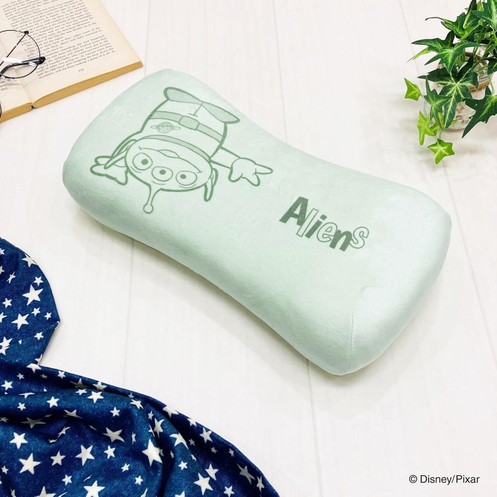 現貨- 日本MORIPiLO 迪士尼低反發小枕頭 午睡枕 抱枕 靠枕 靠腰枕 小枕頭 牡蠣寶寶 三眼怪 小飛象-細節圖3
