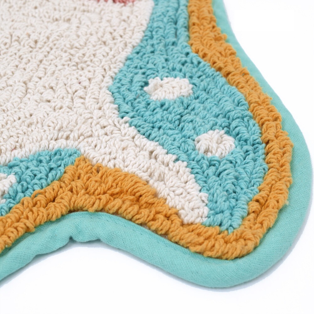 現貨-日本TOMO 海洋生物腳踏墊 地墊 踏墊 地毯 鯨鯊 翻車魚 療癒 日本居家-細節圖4