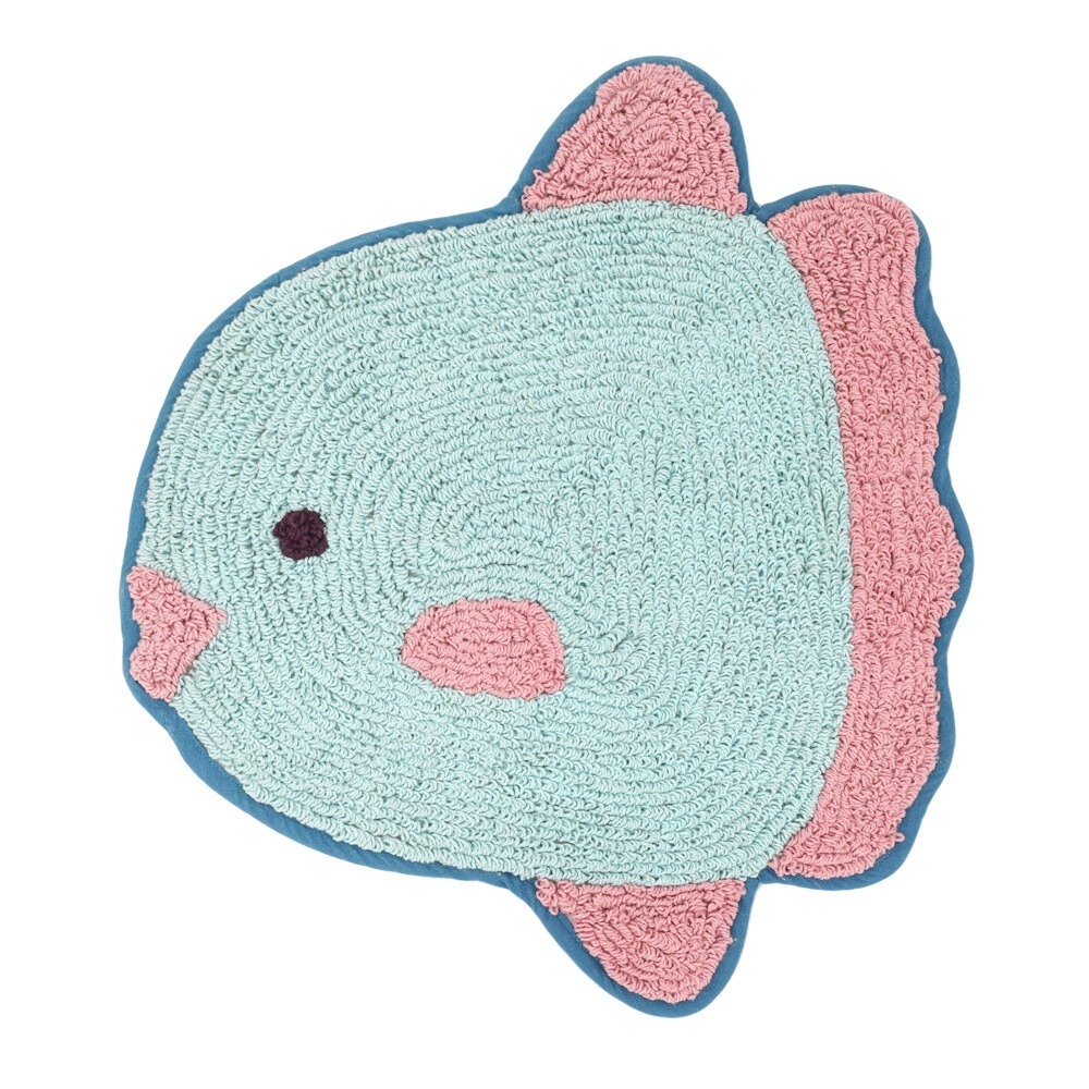 現貨-日本TOMO 海洋生物腳踏墊 地墊 踏墊 地毯 鯨鯊 翻車魚 療癒 日本居家-細節圖6