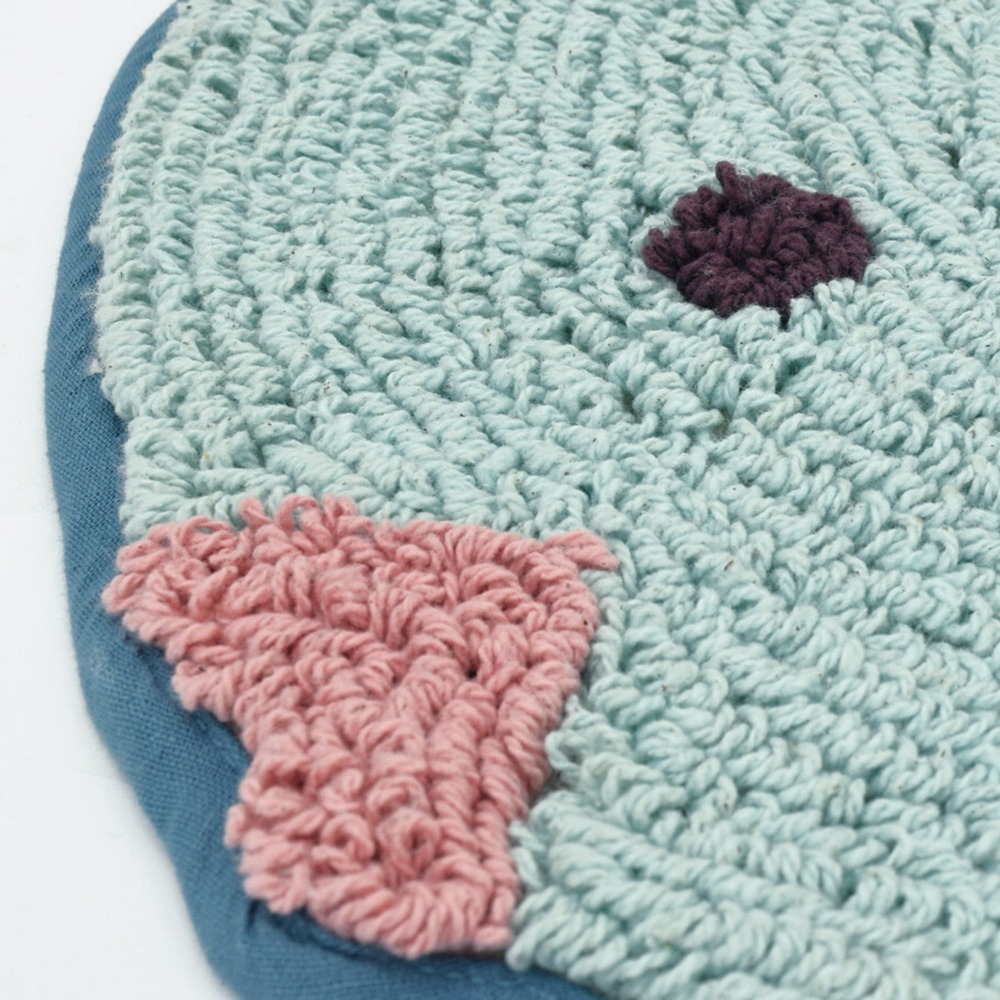 現貨-日本TOMO 海洋生物腳踏墊 地墊 踏墊 地毯 鯨鯊 翻車魚 療癒 日本居家-細節圖8