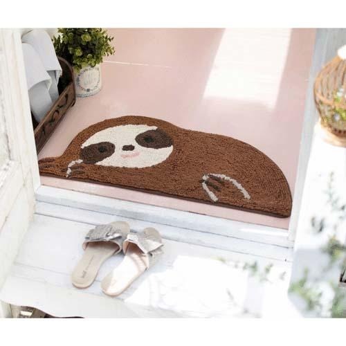 現貨-日本TOMO 慵懶動物腳踏墊 地墊 踏墊 地毯 樹懶 柴犬 貓咪 狗狗 療癒 日本居家-細節圖8