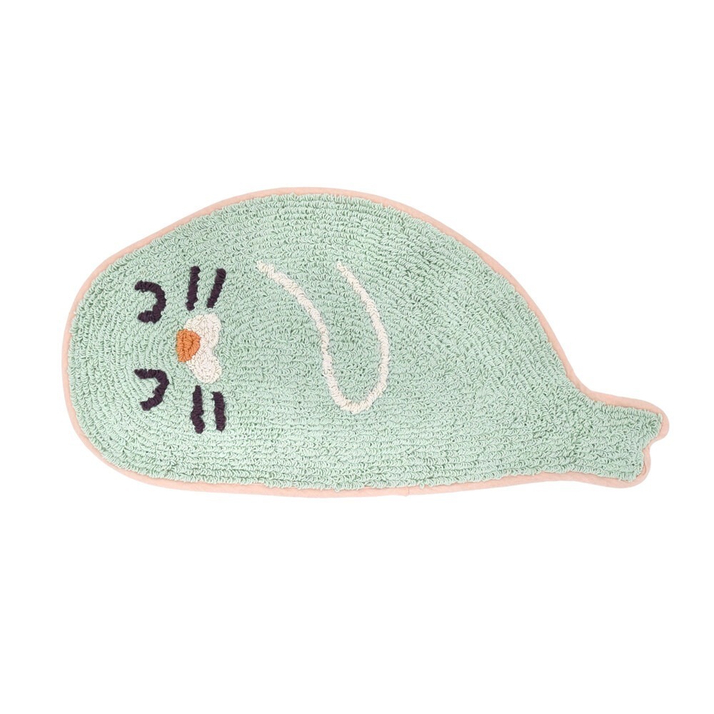 現貨-日本TOMO 睡姿動物腳踏墊 地墊 踏墊 地毯 企鵝 海獺 海豹 水獺 療癒 日本居家-規格圖9