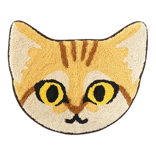 現貨-日本TOMO 沙漠貓 兔猻 腳踏墊 地墊 踏墊 地毯 動物 療癒 日本居家-規格圖9