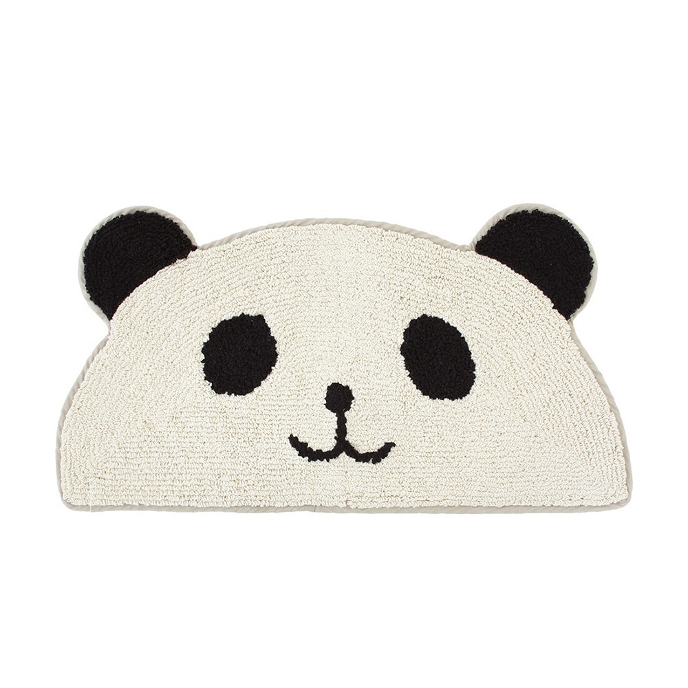 現貨-日本TOMO 半圓形動物玄關墊 腳踏墊 地墊 踏墊 地毯 熊貓 招財貓 療癒 日本居家-規格圖8