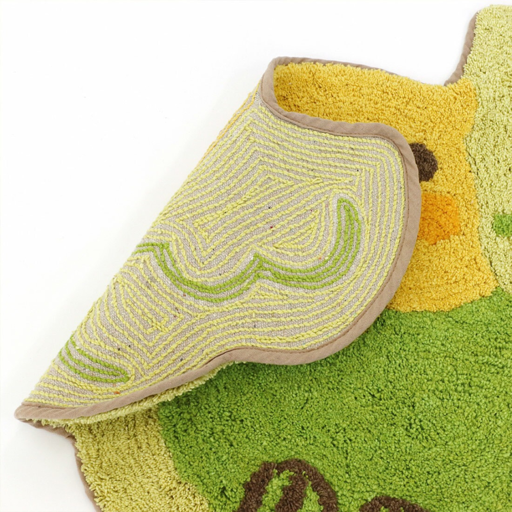 現貨-日本TOMO 飛翔小鳥腳踏墊 地墊 踏墊 地毯 北長尾山雀 鯨頭鸛 鸚鵡 貓頭鷹 療癒 日本居家-細節圖7